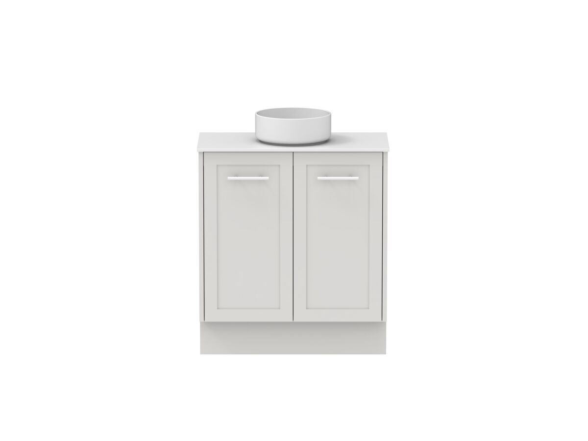reece Kado Lux Ensuite All Door 750mm Floor Mounted Vanity Centre Basin 12mm Durasein Top