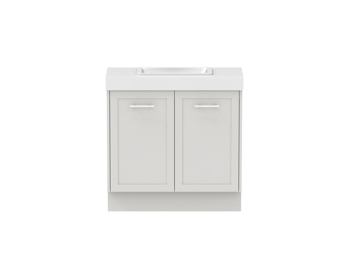 reece Kado Lux Ensuite All Door 900mm Floor Mounted Vanity Centre Basin 90mm Cherry Pie Top