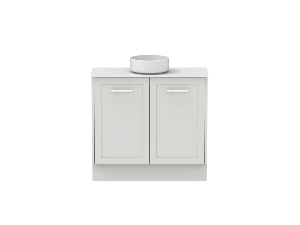 reece Kado Lux Ensuite All Door 900mm Floor Mounted Vanity Centre Basin 12mm Durasein Top