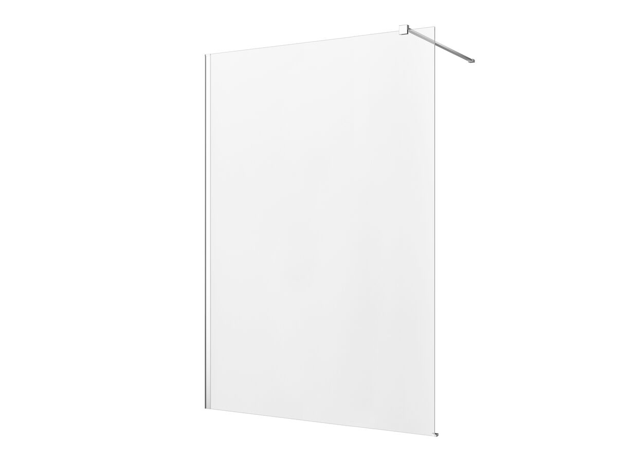 reece Kado Lux Fixed Shower Screen Panel and Wall Support 1400mm Chrome