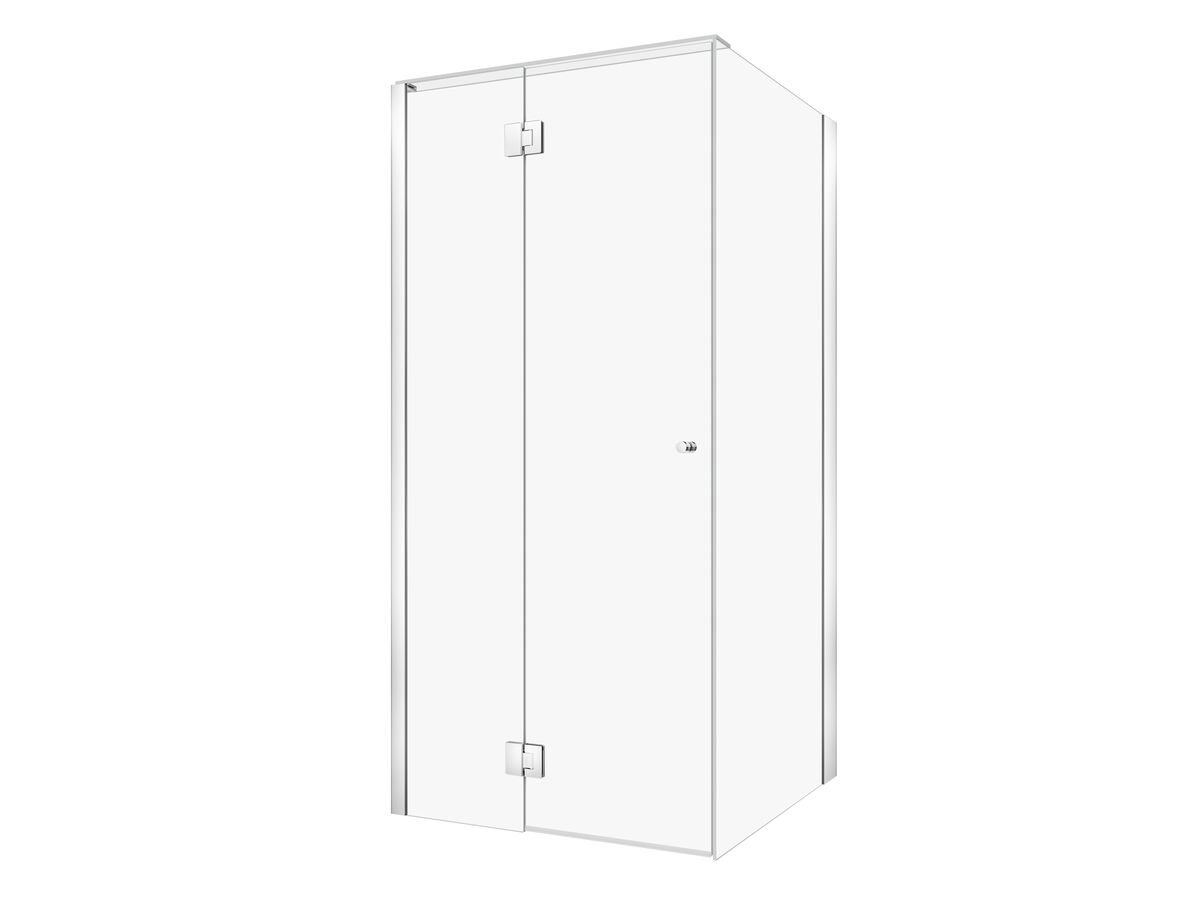reece Kado Lux Frameless Enclosure with Wall Channel 1000 x 1000mm Chrome