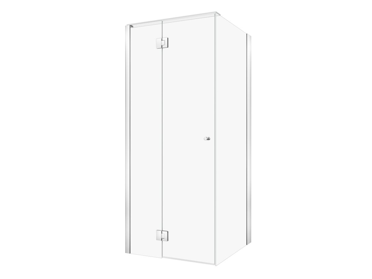 reece Kado Lux Frameless Enclosure with Wall Channel 900 x 900mm Chrome