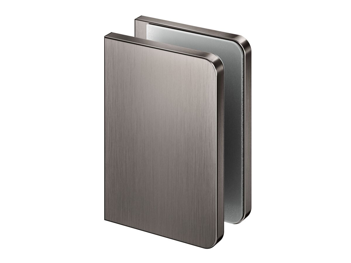 reece Kado Lux Frameless Shower Screen Clips (2) Brushed Gunmetal