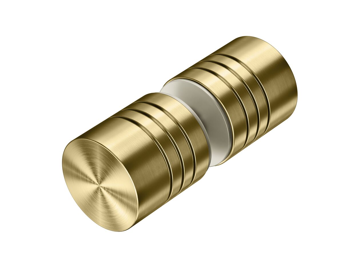 reece Kado Lux Frameless Shower Screen Door Knob Brushed Brass