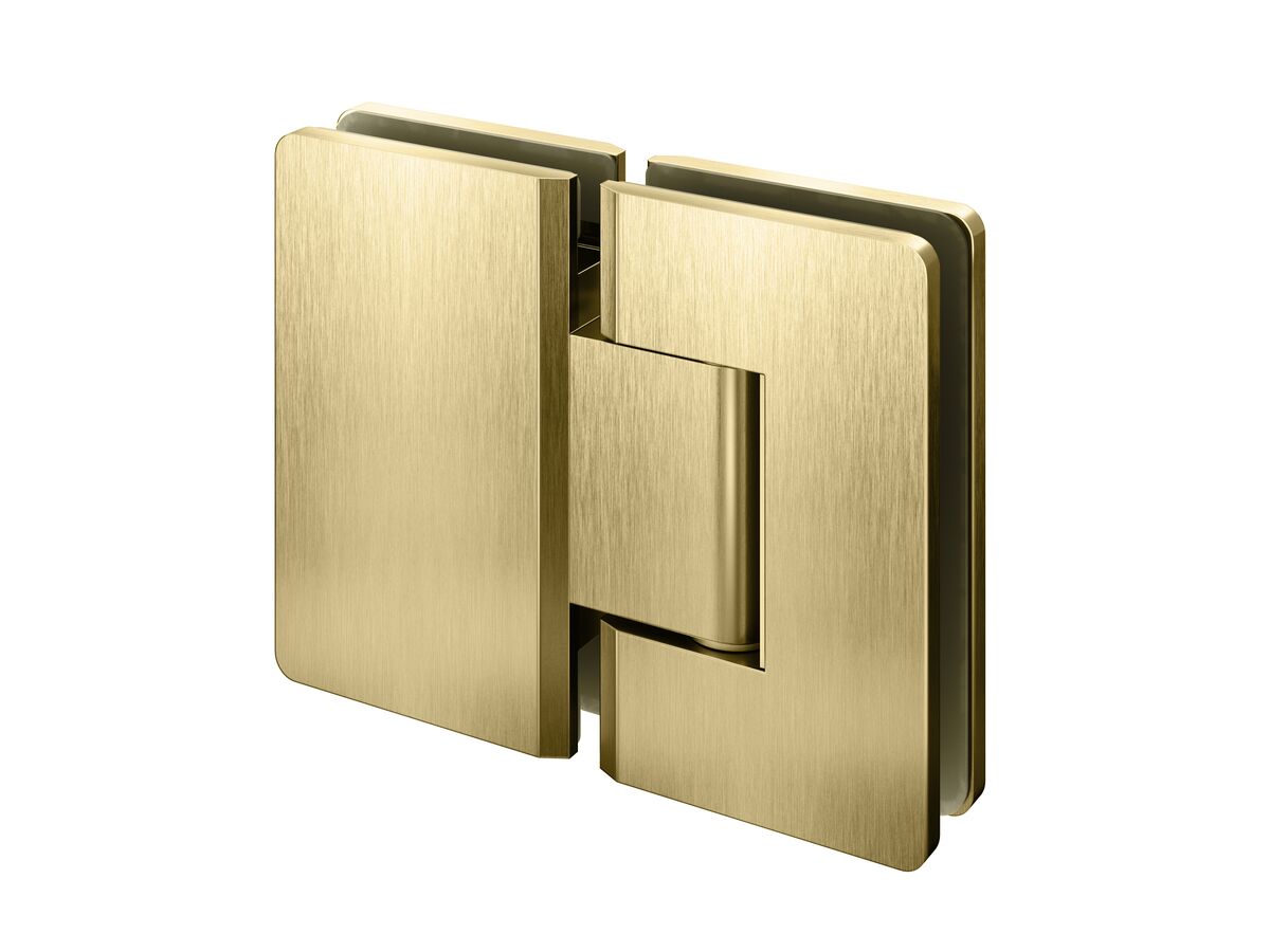 reece Kado Lux Frameless Shower Screen Hinges (2) Brushed Brass