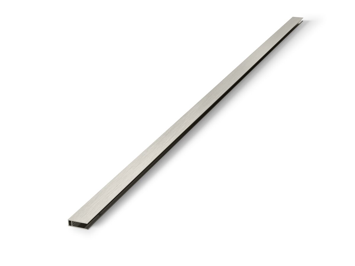 reece Kado Lux Frameless Shower Screen Wall Channel Brushed Nickel