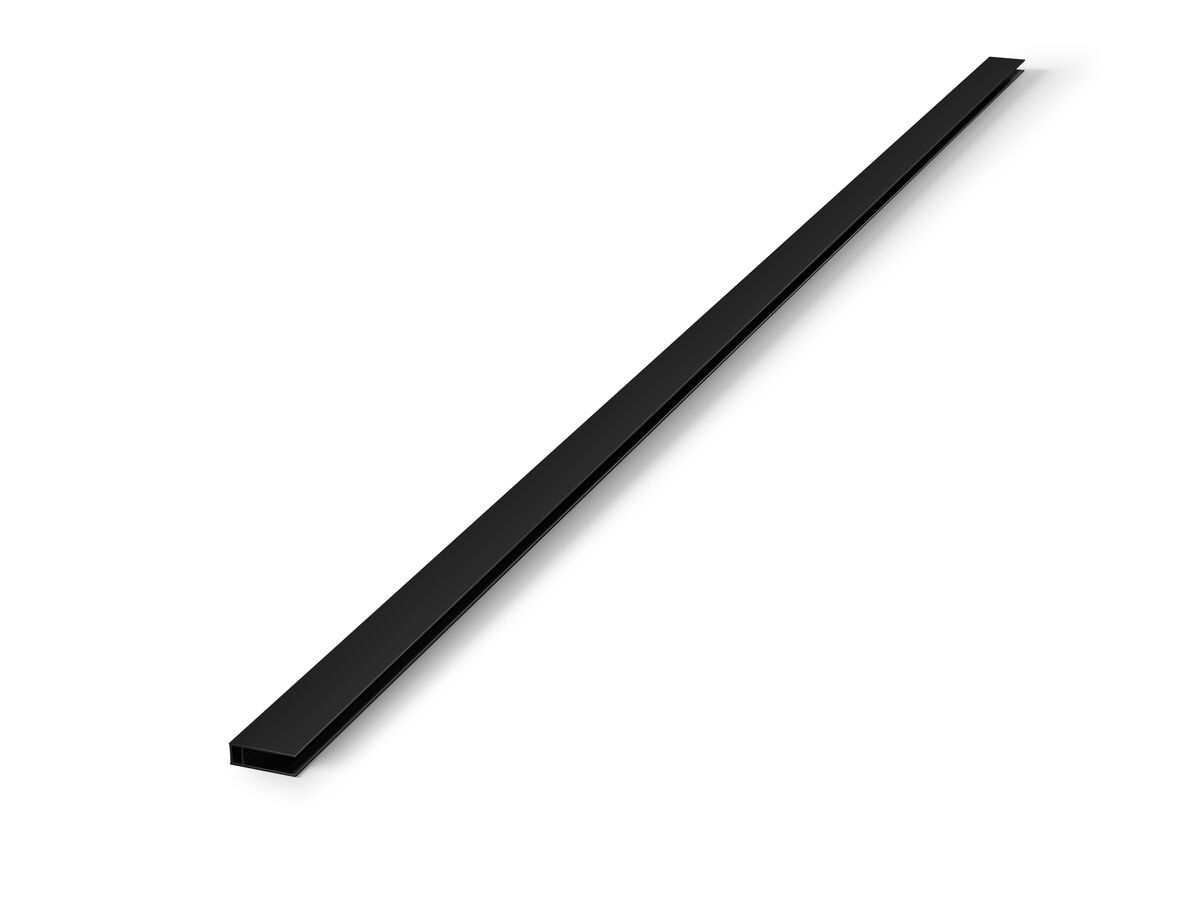 reece Kado Lux Frameless Shower Screen Wall Channel Matte Black