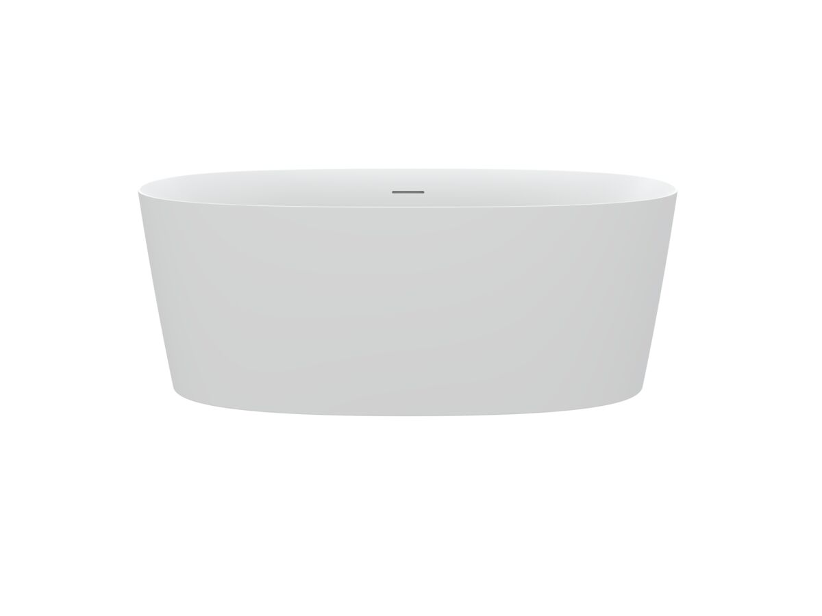 Reece Kado Lux Freestanding Bath 1500mm X 700mm X 580mm With Overflow Matte White