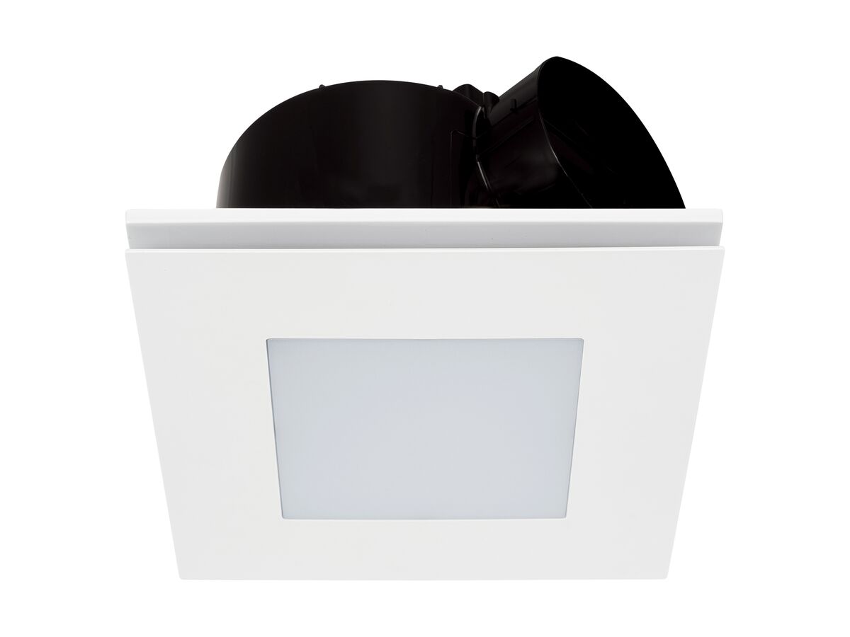 reece Kado Lux HiFlow 200 LED Exhaust Fan Square Matte White