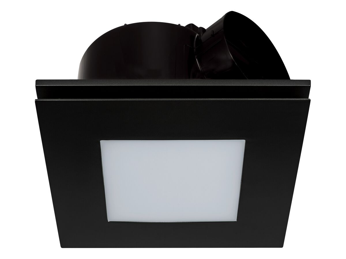reece Kado Lux HiFlow 250 LED Exhaust Fan Square Matte Black