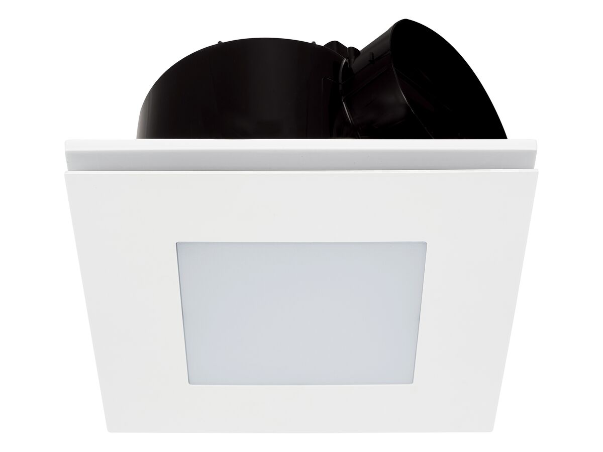 reece Kado Lux HiFlow 250 LED Exhaust Fan Square Matte White