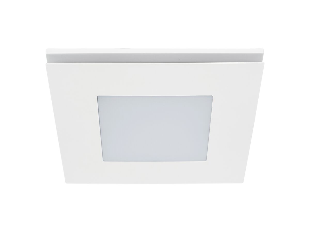 reece Kado Lux HiFlow LED Inline Exhaust System Square Matte White