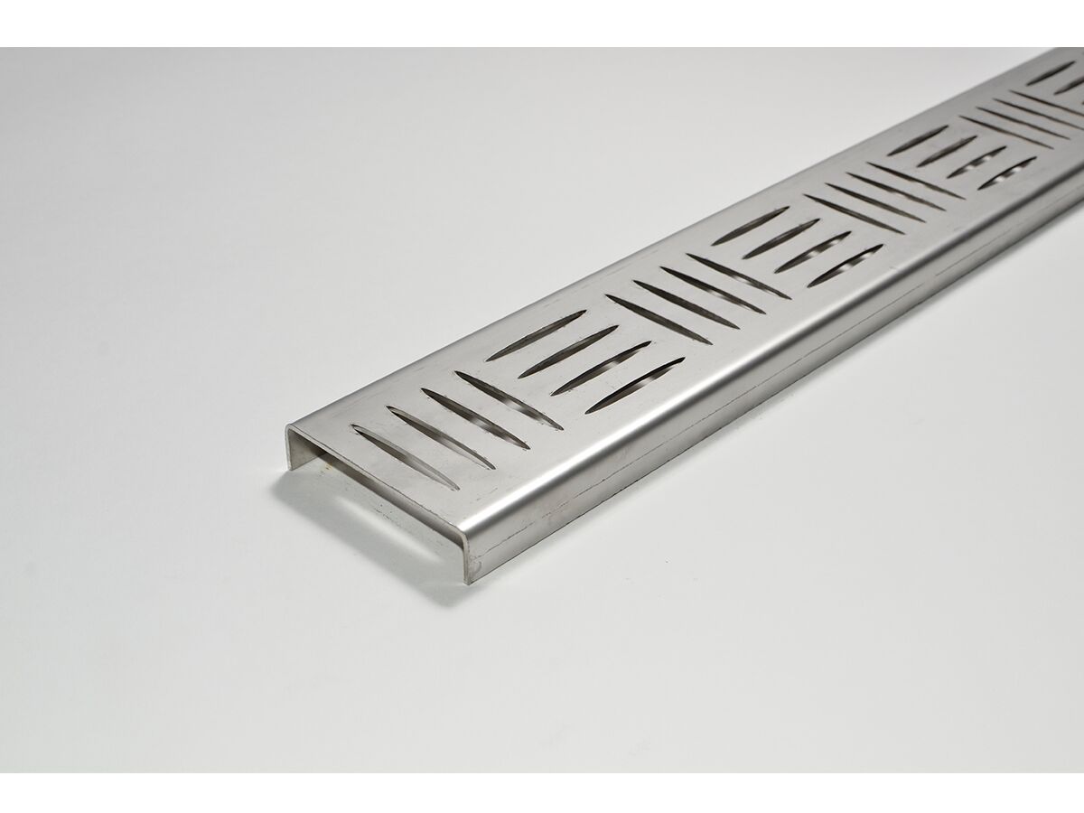 reece Kado Lux Oval Shower Channel Custom Welded Ends Made to Length Satin