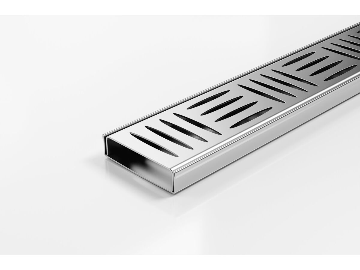 reece Kado Lux Oval Shower Channel Kit Satin 1500mm