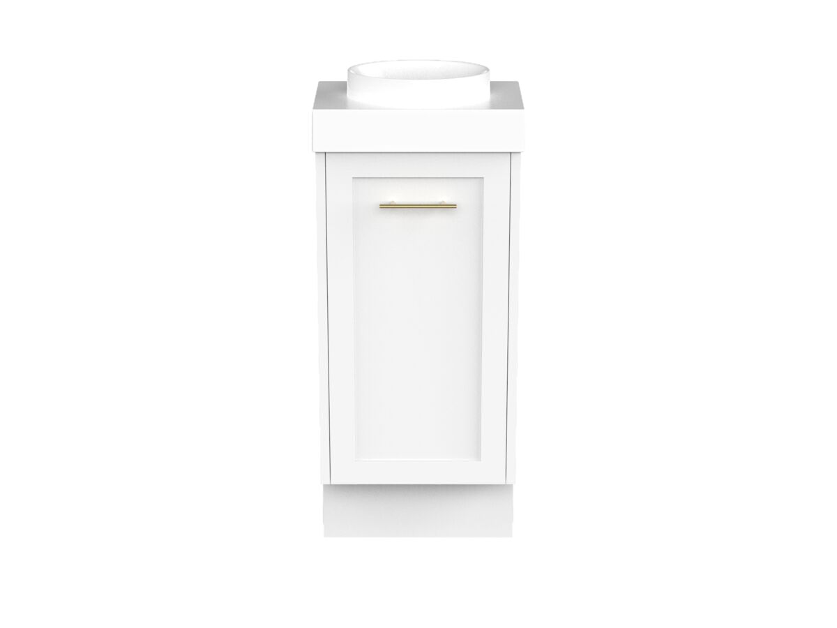 reece Kado Lux Petite 400mm Floor Mounted Vanity Centre Basin 90mm Cherry Pie Top (Basin Included)