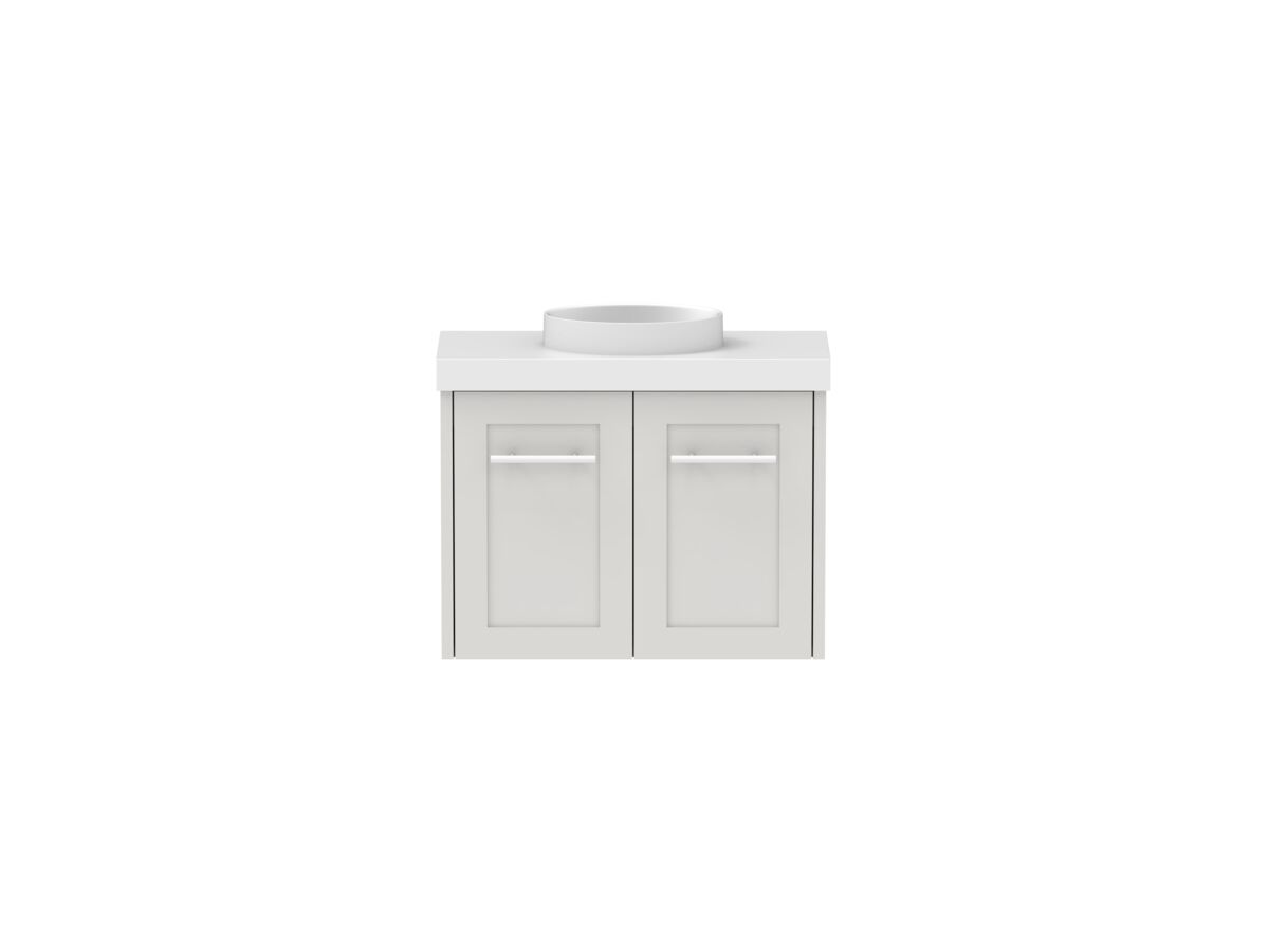 reece Kado Lux Petite 600mm Wall Hung Vanity Centre Basin 50mm Caesarstone Mineral Top (Basin Included) reece Kado Lux Petite 600mm Wall Hung Vanity Centre Basin 50mm Caesarstone Mineral Top (Basin Included)