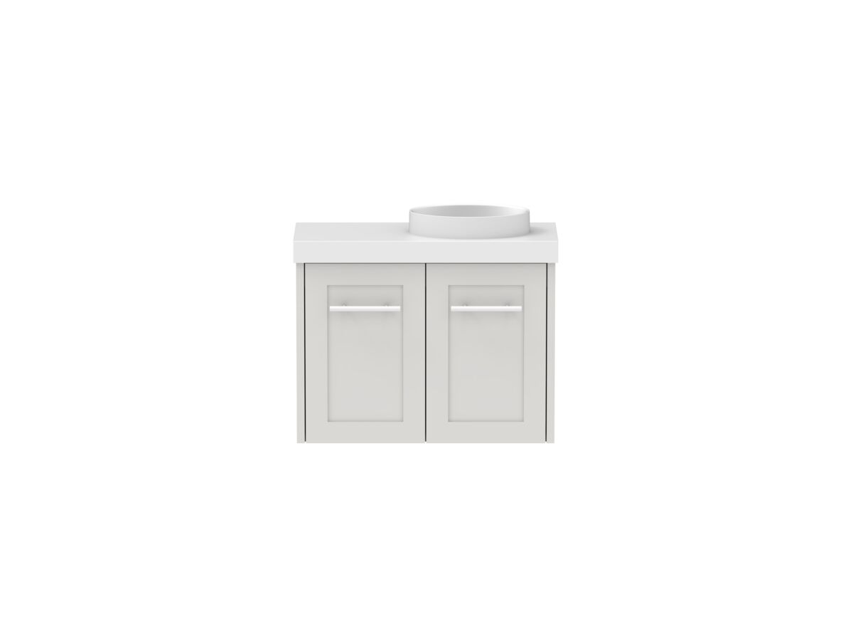 reece Kado Lux Petite 600mm Wall Hung Vanity Right Hand Basin 50mm Cherry Pie Top (Basin Included)