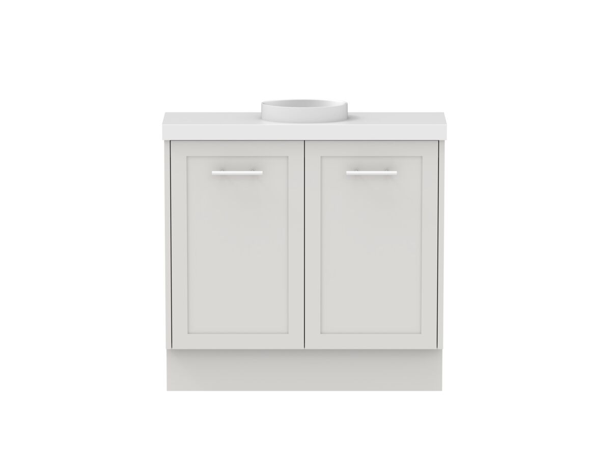 reece Kado Lux Petite 900mm Floor Mounted Vanity Centre Basin 50mm Cherry Pie Top (Basin Included)