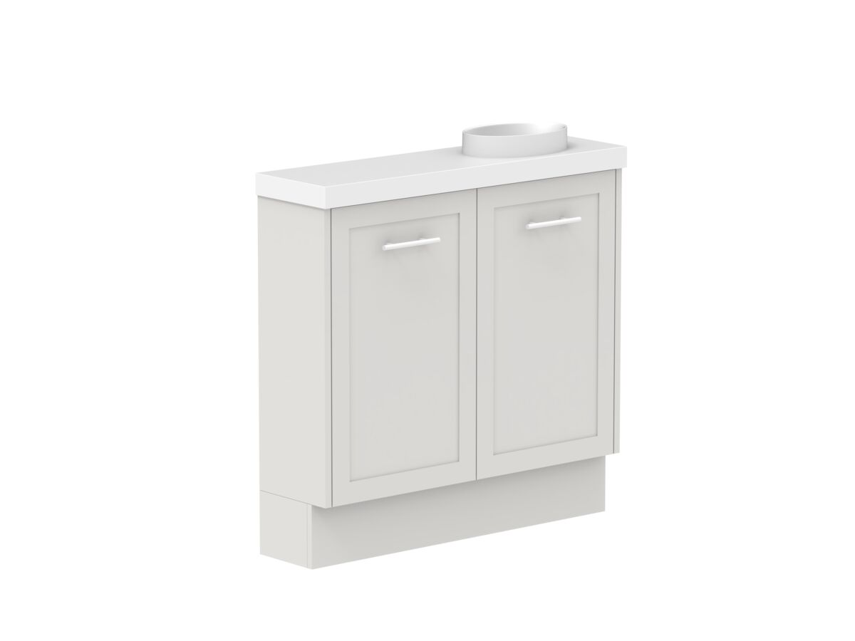 Reece Kado Lux Petite 900mm Floor Mounted Vanity Right Hand Basin 50mm Cherry Pie Top (Basin Included)