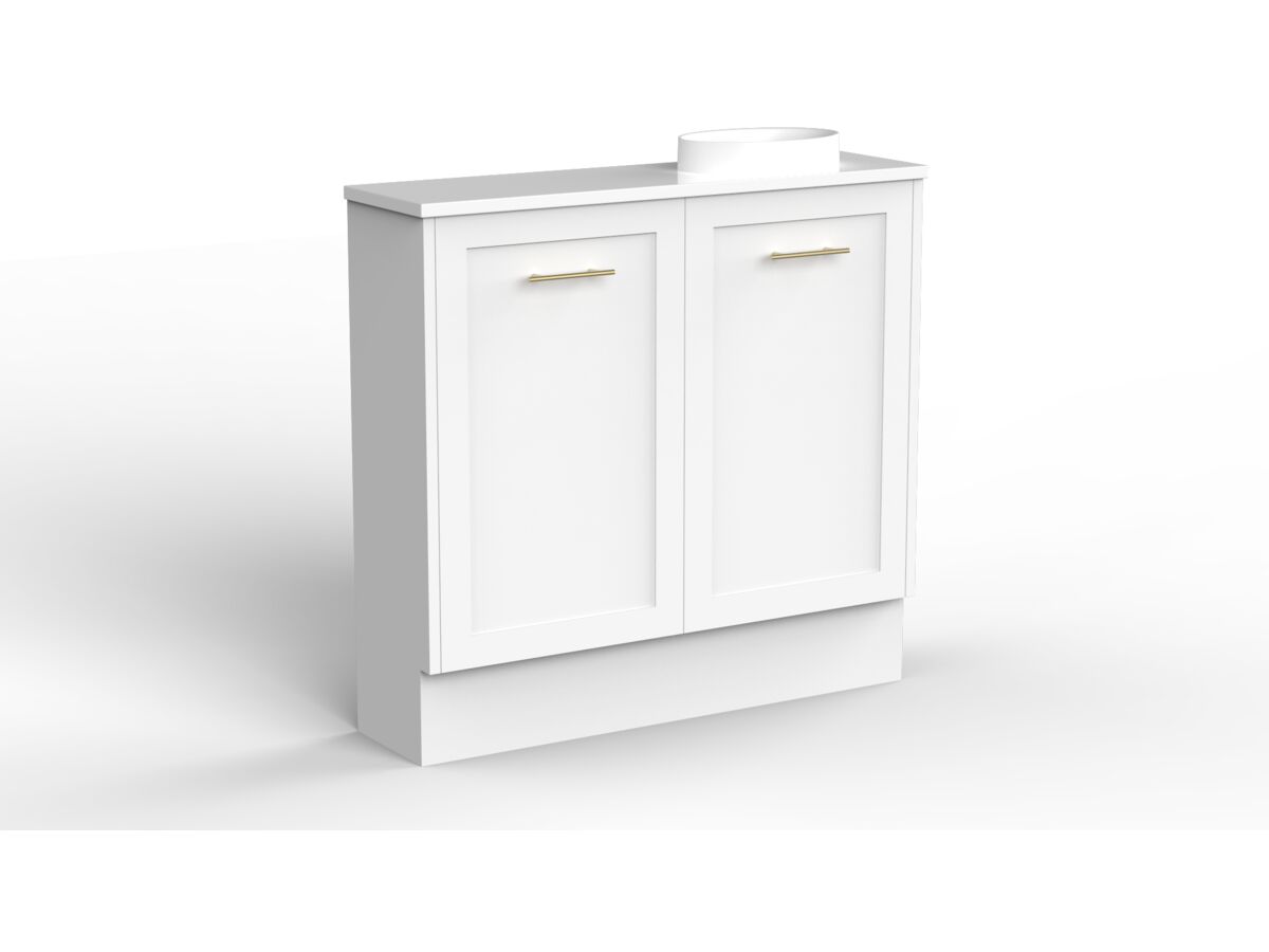 Reece Kado Lux Petite 900mm Floor Mounted Vanity Right Hand Basin 20mm Cherry Pie Top (Basin Included)