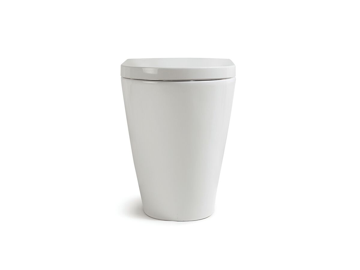 Reece Kado Lux Rimless Plus Back To Wall Overheight Pan With Soft Close Quick Release Seat (4 Star)