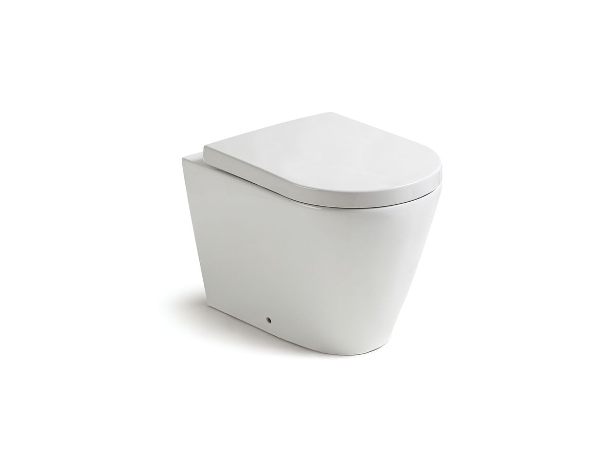 reece Kado Lux Rimless Plus Back to Wall Pan with Soft Close Quick Release White (4 Star)