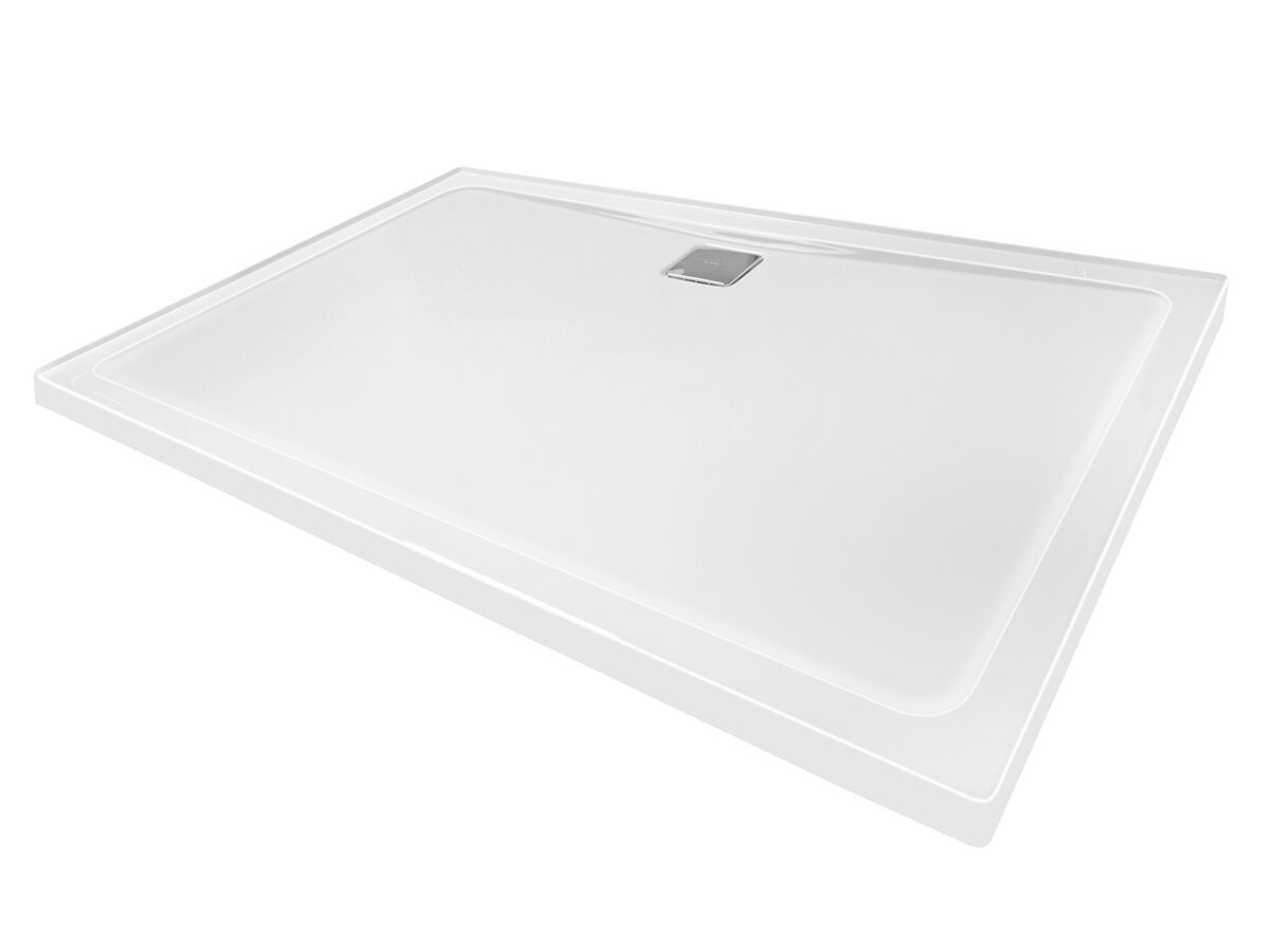 reece Kado Lux Shower Base 1200mm x 900mm Rear Outlet 3 Tile White
