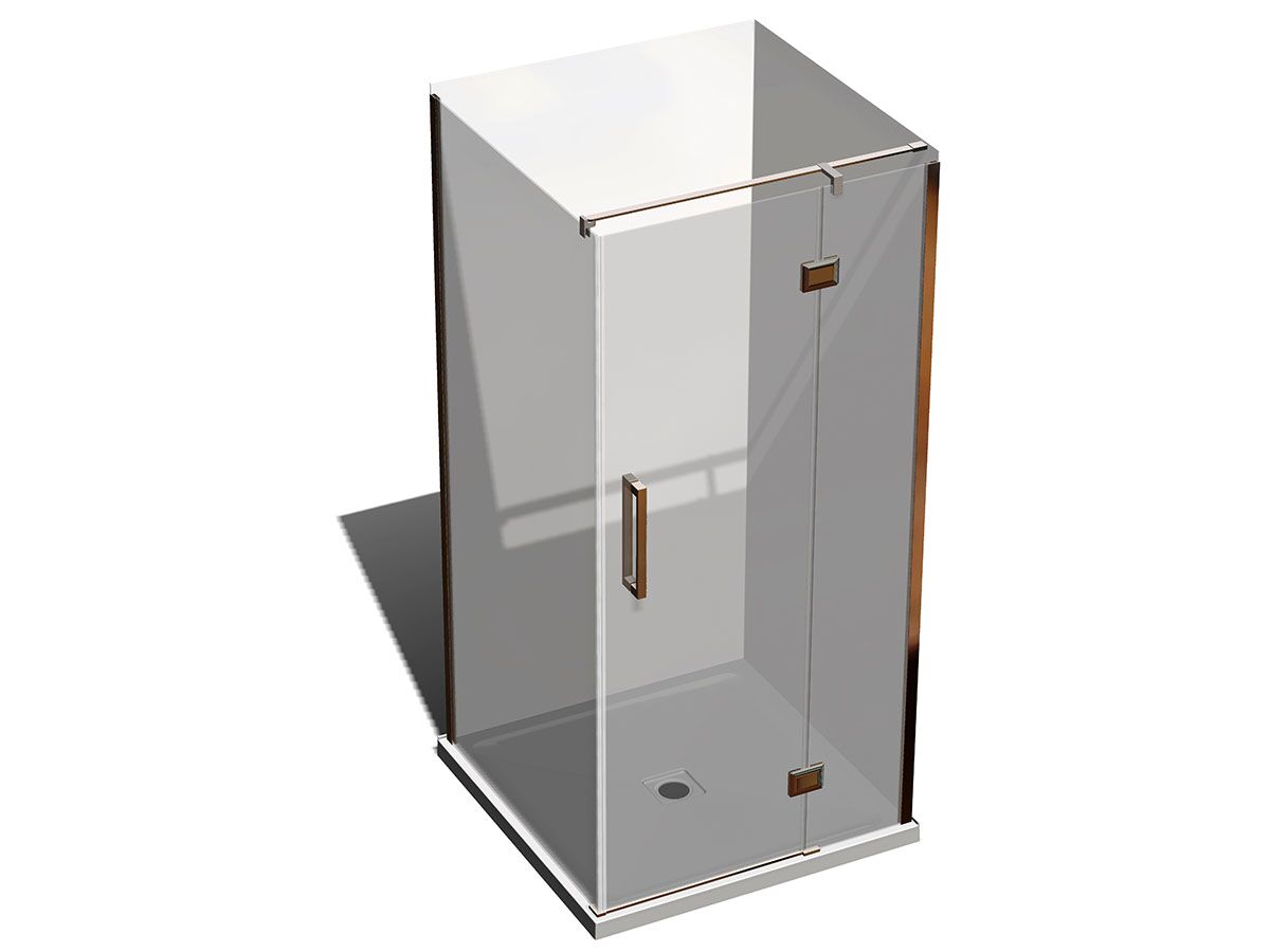 Reece Kado Lux Shower System 1000x1000 Centre Outlet Chrome Plated
