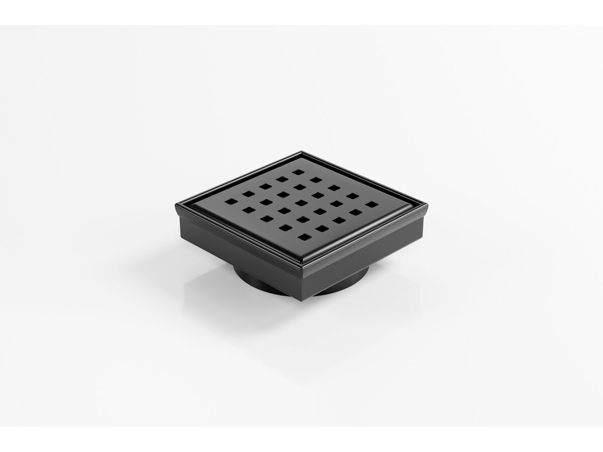 reece Kado Lux Square Floor Waste 97mm DN80 Matte Black