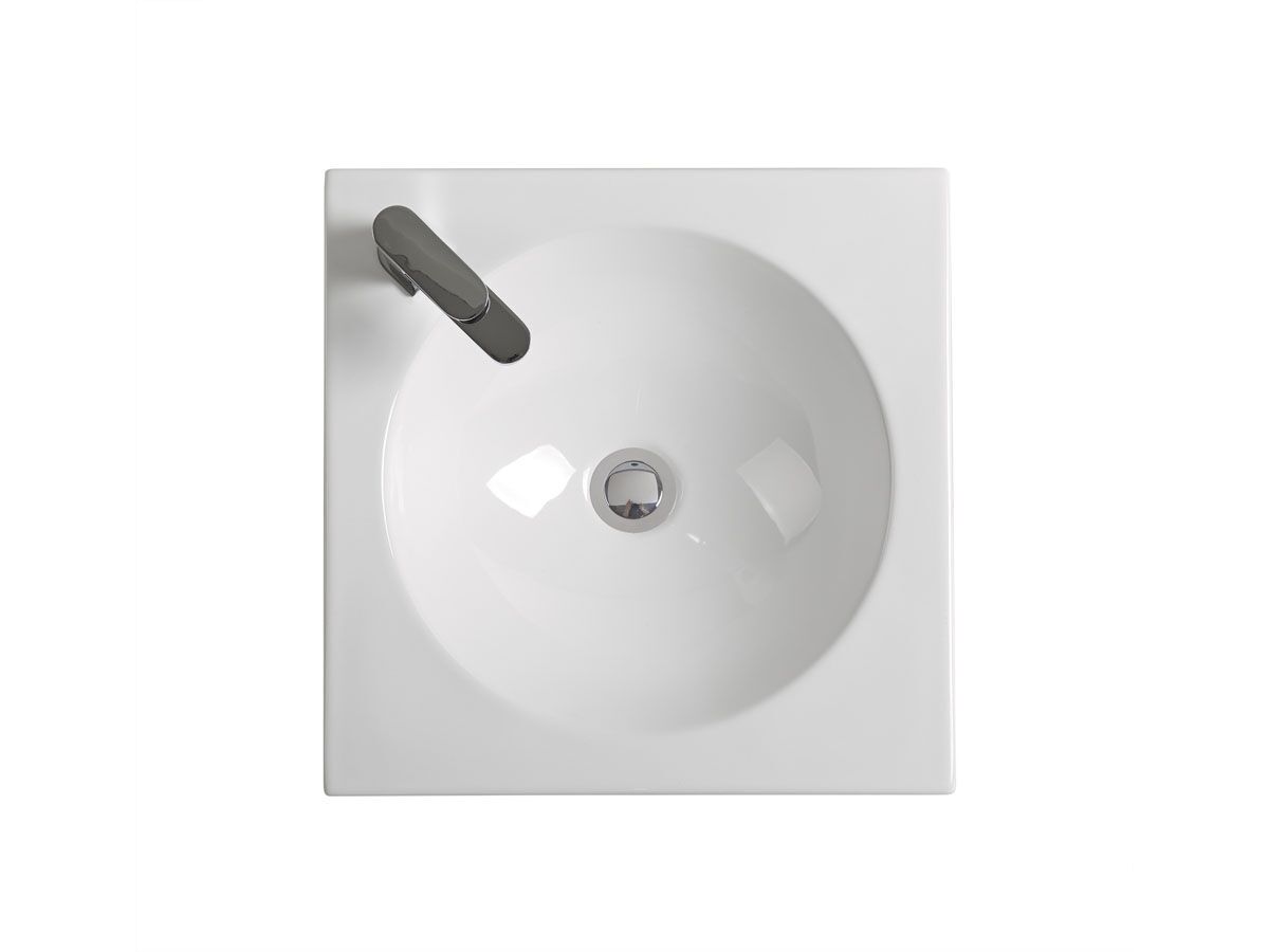 Reece Kado Lux Square Semi Inset Basin 1 Taphole White