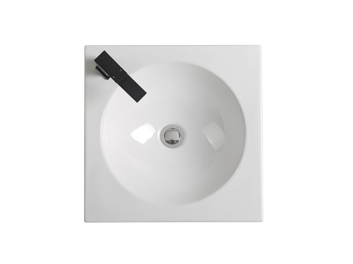 Reece Kado Lux Square Semi Inset Basin 1 Taphole White