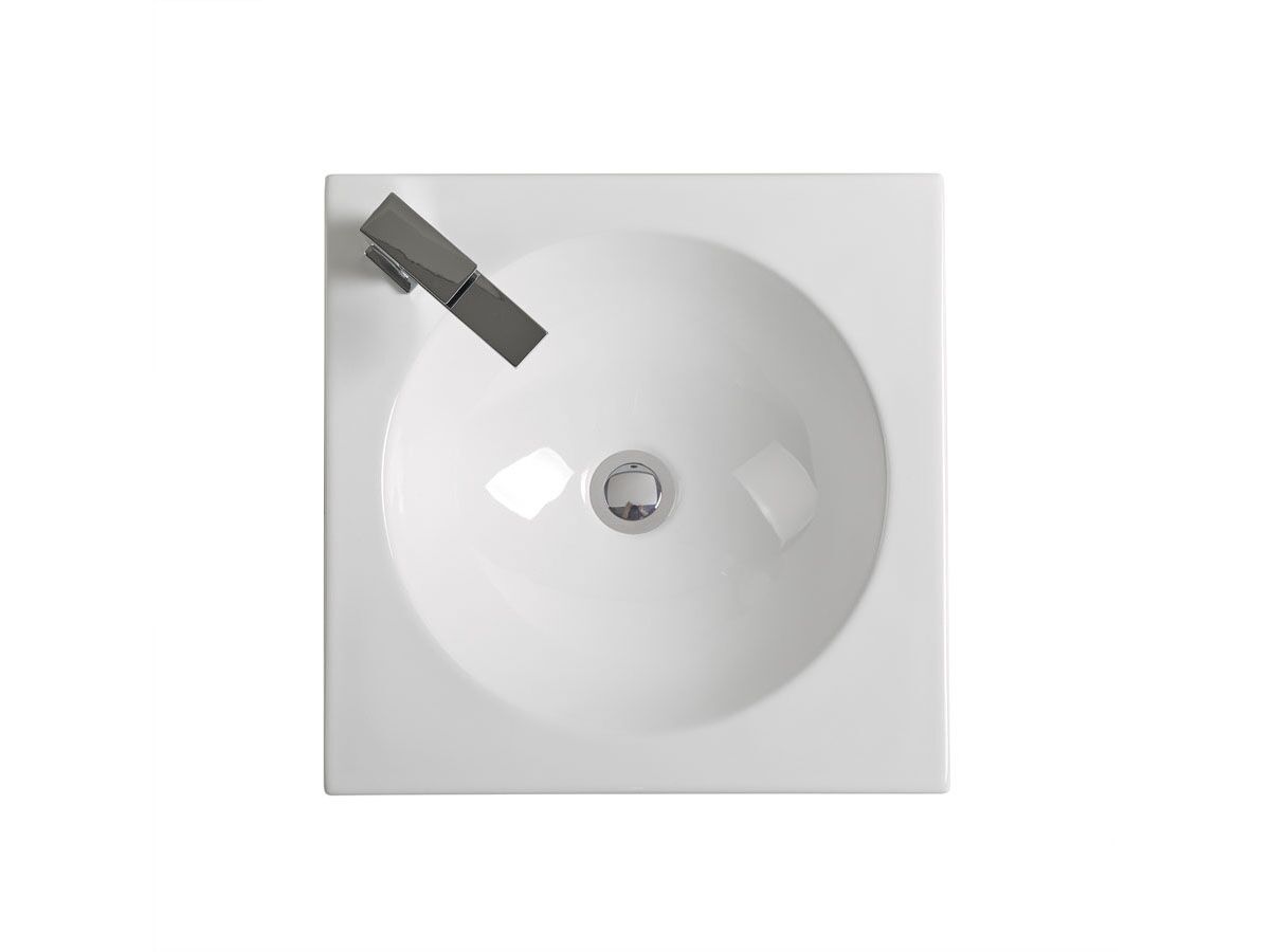 Reece Kado Lux Square Semi Inset Basin 1 Taphole White