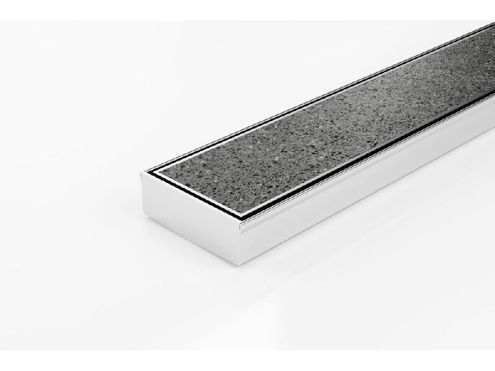 reece Kado Lux Tile Insert Channel Welded Ends Centre Outlet Satin 1500mm