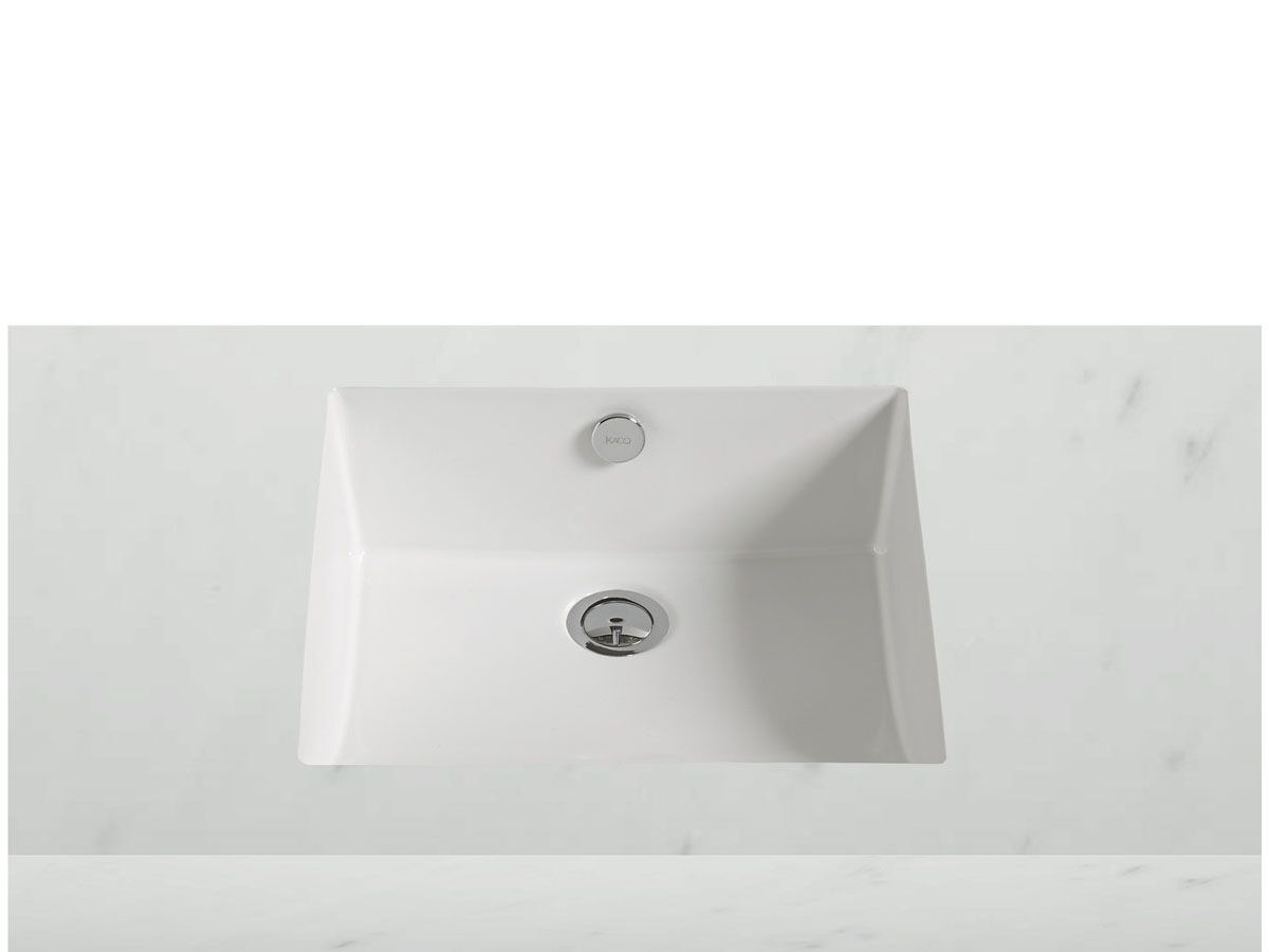 Reece Kado Lux Under Counter Basin No Taphole 425mm With Overflow White