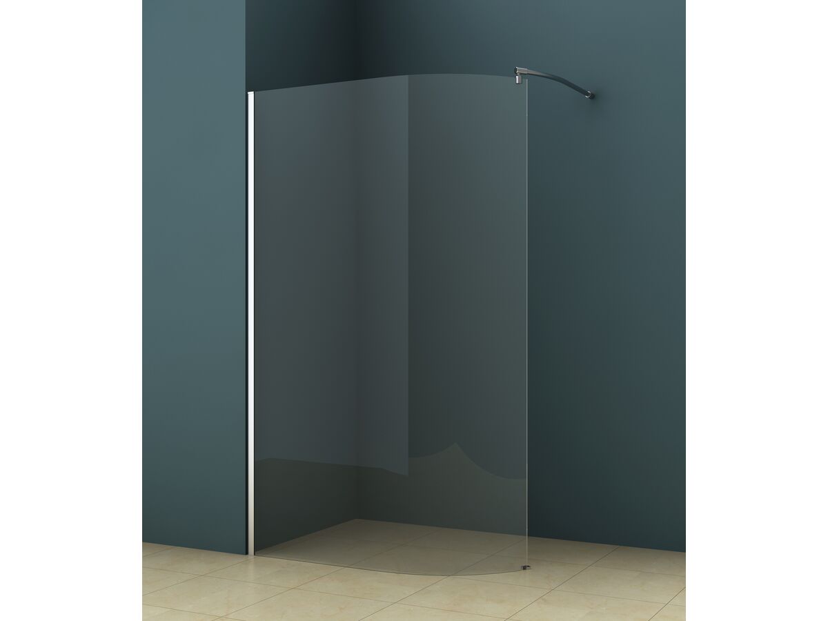 Reece Kado Lux Walk In Curved Shower Screen 1200 Chrome