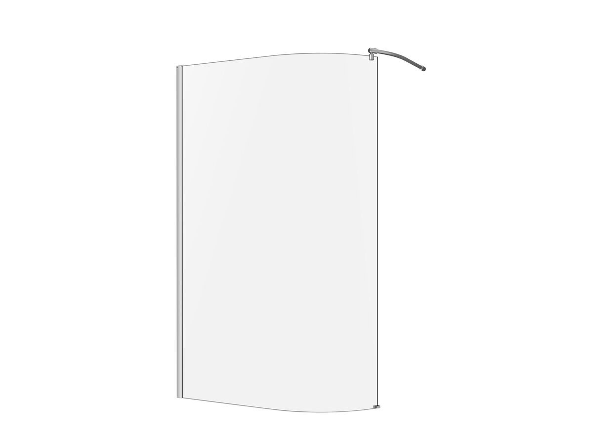reece Kado Lux Walk In Curved Shower Screen 1200 Chrome