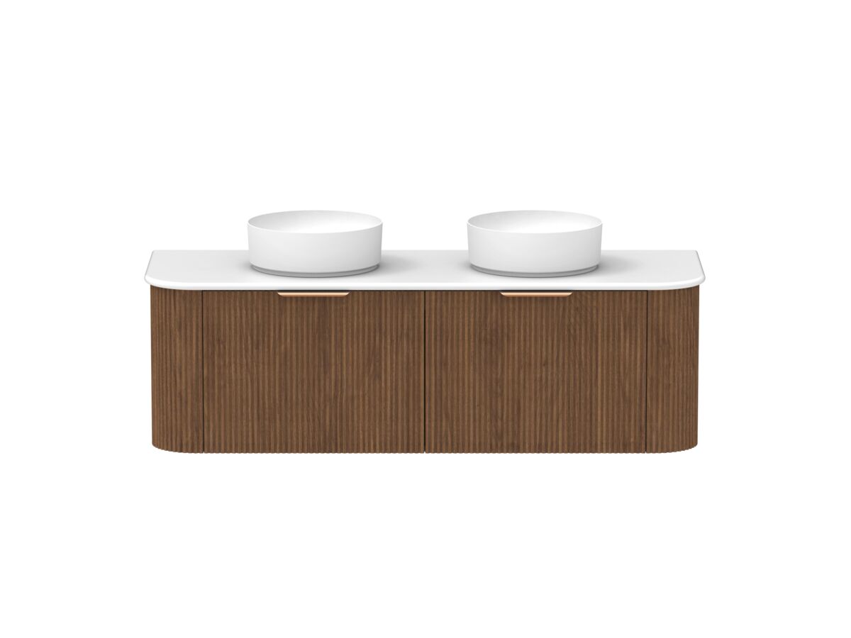 reece Kado Neue Fluted Double Curve All Drawer 1500mm Wall Hung Vanity Double Basin 20mm Caesarstone Mineral Top reece Kado Neue Fluted Double Curve All Drawer 1500mm Wall Hung Vanity Double Basin 20mm Caesarstone Mineral Top