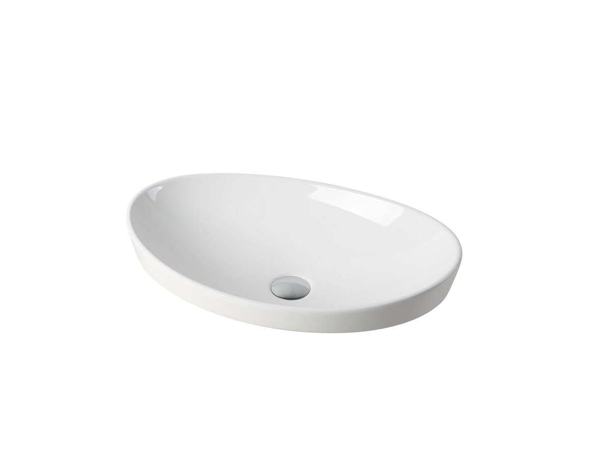 reece Kado Neue Oval Semi Inset Basin No Taphole 560mm White reece Kado Neue Oval Semi Inset Basin No Taphole 560mm White