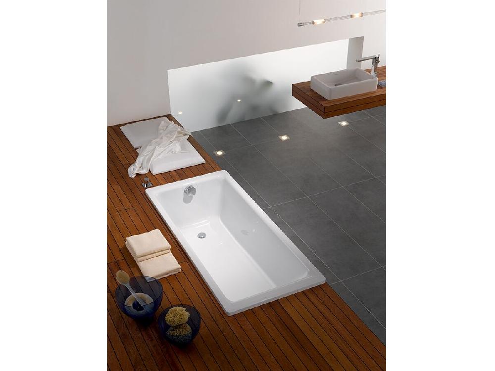 Reece Kaldewei Puro Inset Bath With Overflow 1600mm X 700mm White And Chrome