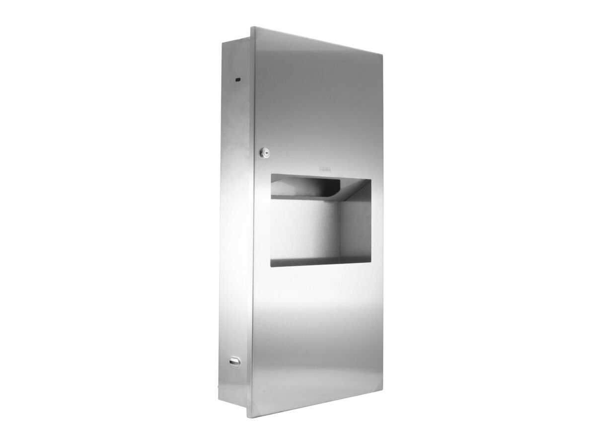 reece KWC Commercial Recessed Combination Unit 6.5 Litres Stainless Steel (Paper Towel Dispenser and Waste Receptacle)