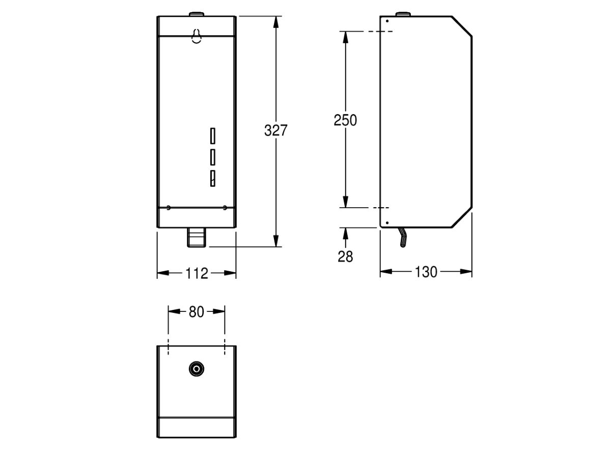 Reece KWC Commercial Soap Dispenser Stainless Steel
