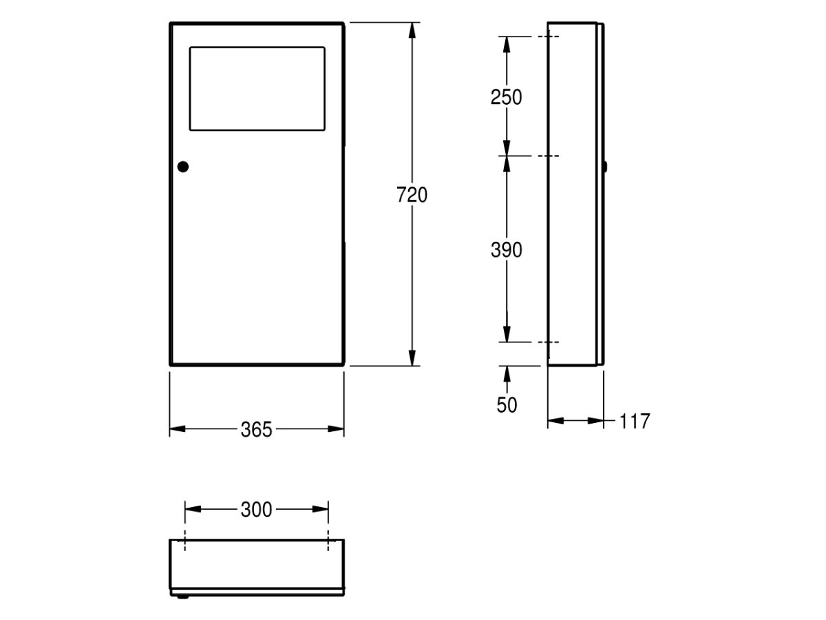 Reece KWC Commercial Surface Waste Receptacle Stainless Steel