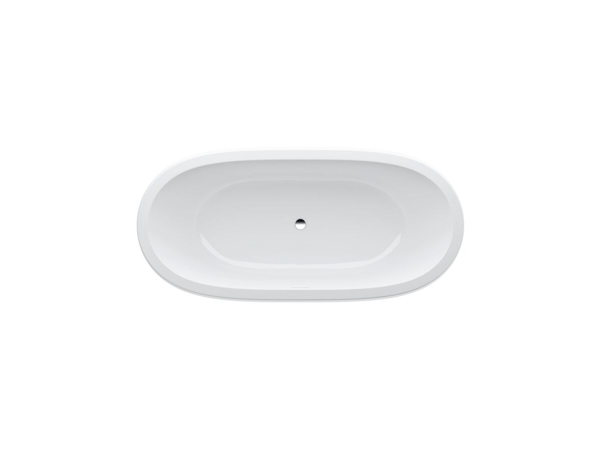 Reece LAUFEN Alessi Freestanding Bath With Overflow 1830 X 870 Sentec White