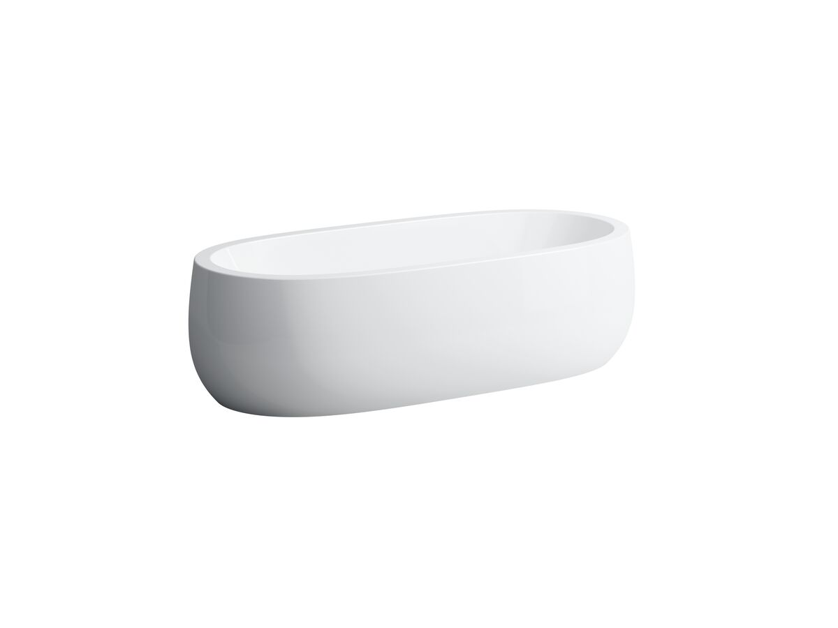 reece LAUFEN Alessi Freestanding Bath with Overflow 1830 x 870 Sentec White