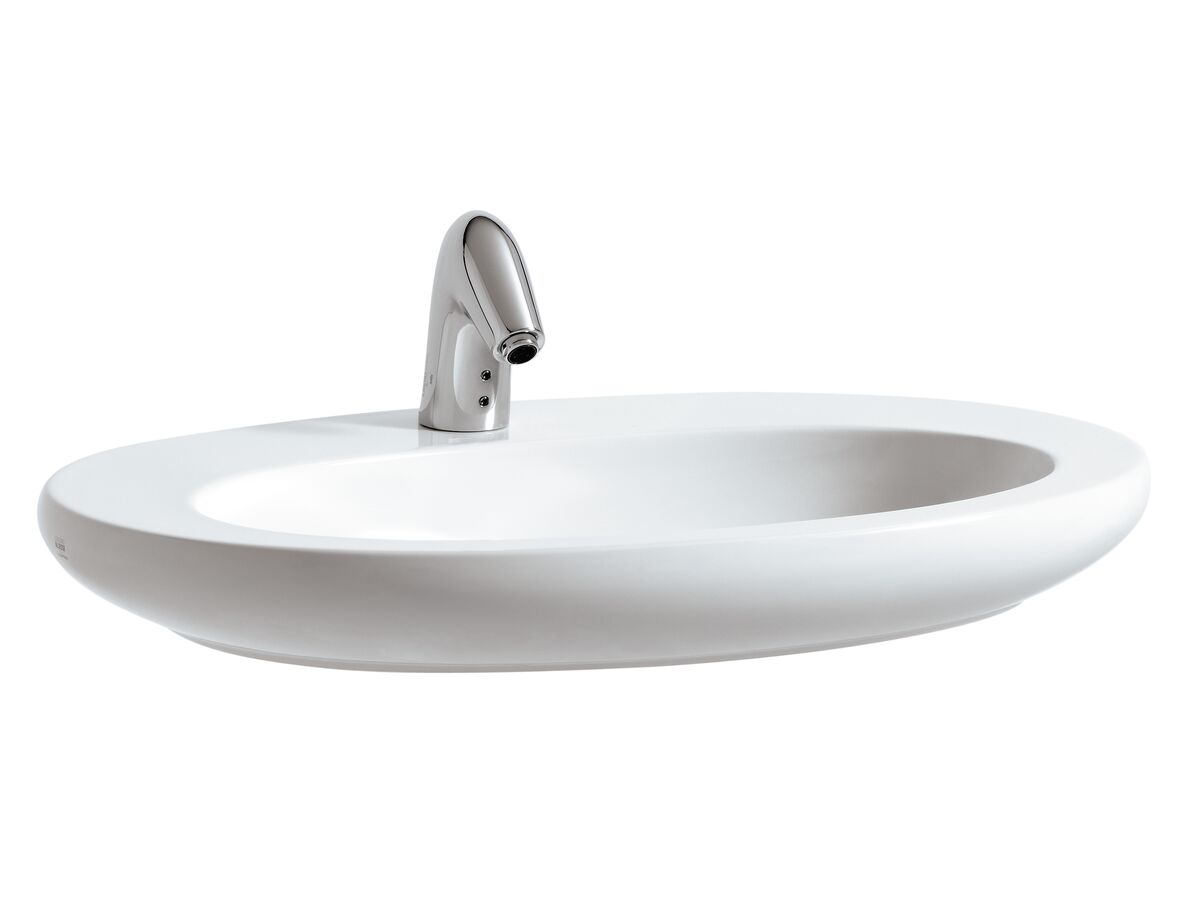 reece LAUFEN Alessi One Counter Basin 1 Taphole 750 x 520mm White