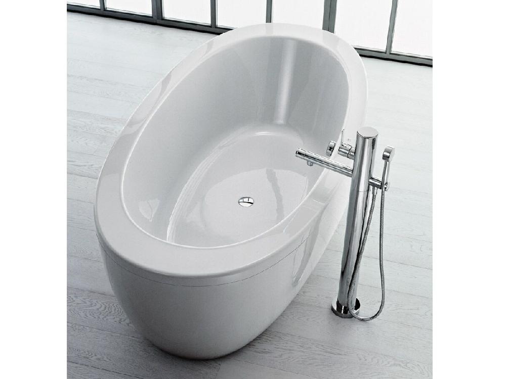 Reece LAUFEN Alessi One Freestanding Bath With Overflow 2030mm X 1020mm White