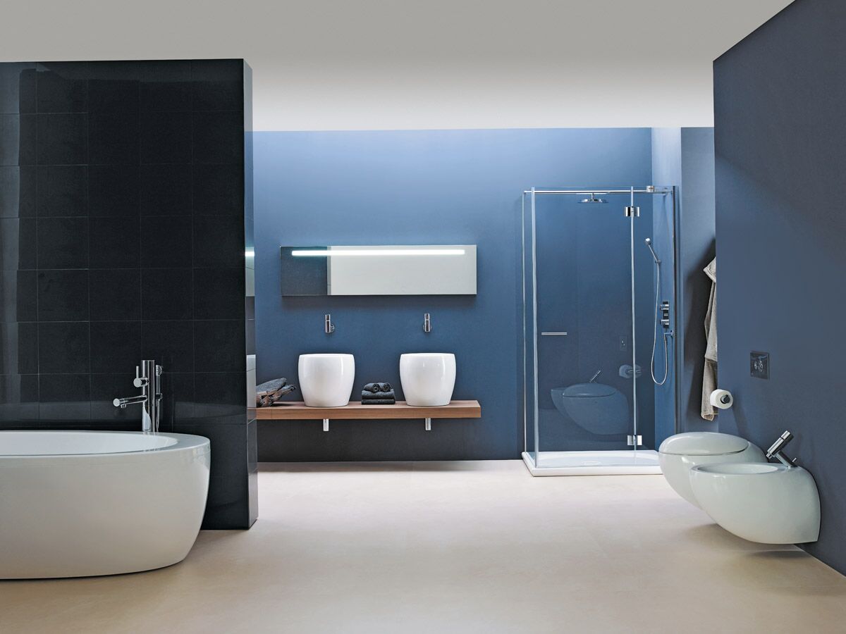 Reece LAUFEN Alessi One Freestanding Bath With Overflow 2030mm X 1020mm White