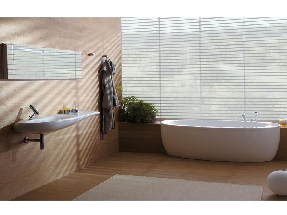 Reece LAUFEN Alessi One Freestanding Bath With Overflow 2030mm X 1020mm White