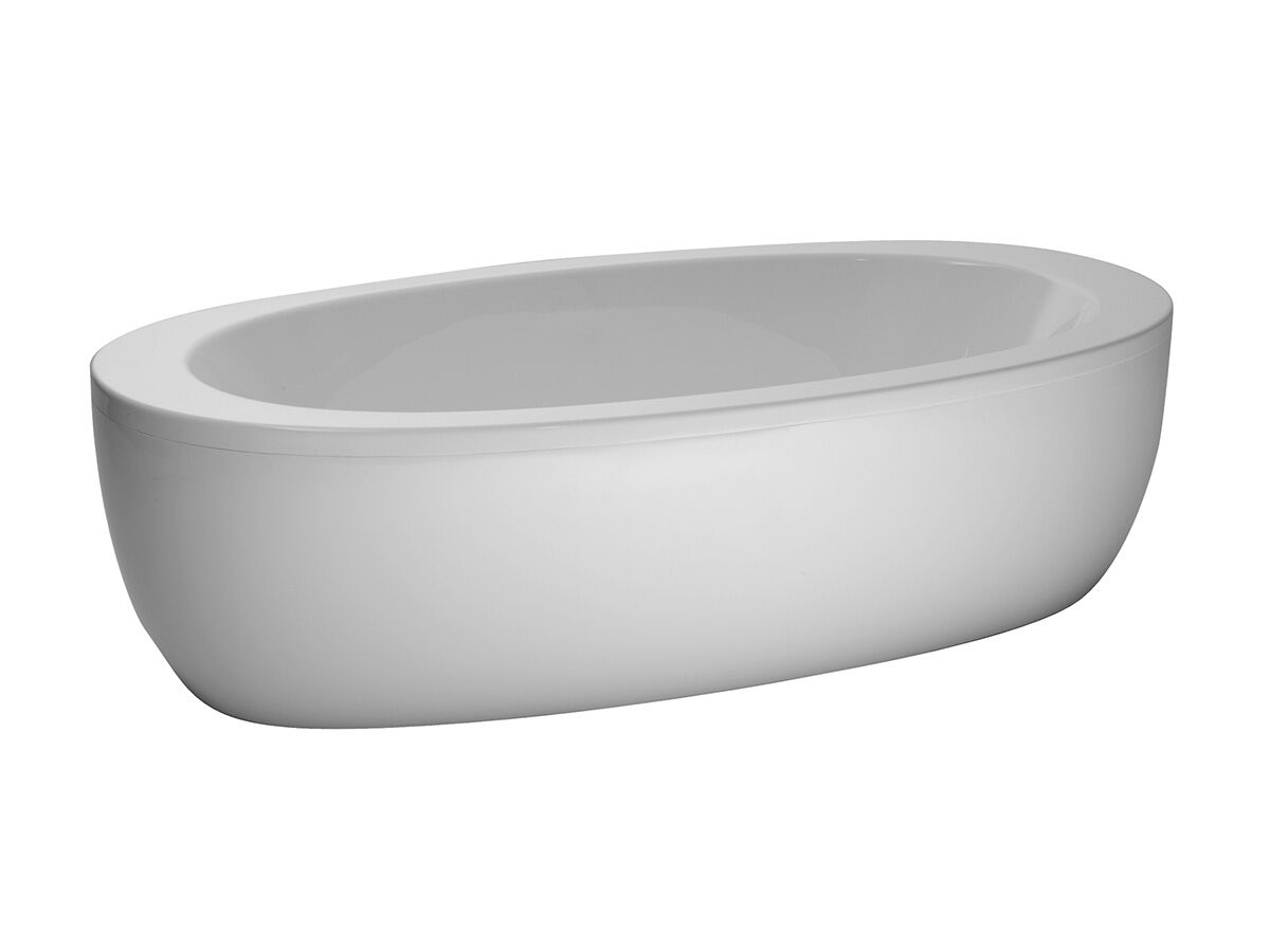reece LAUFEN Alessi One Freestanding Bath with Overflow 2030mm x 1020mm White