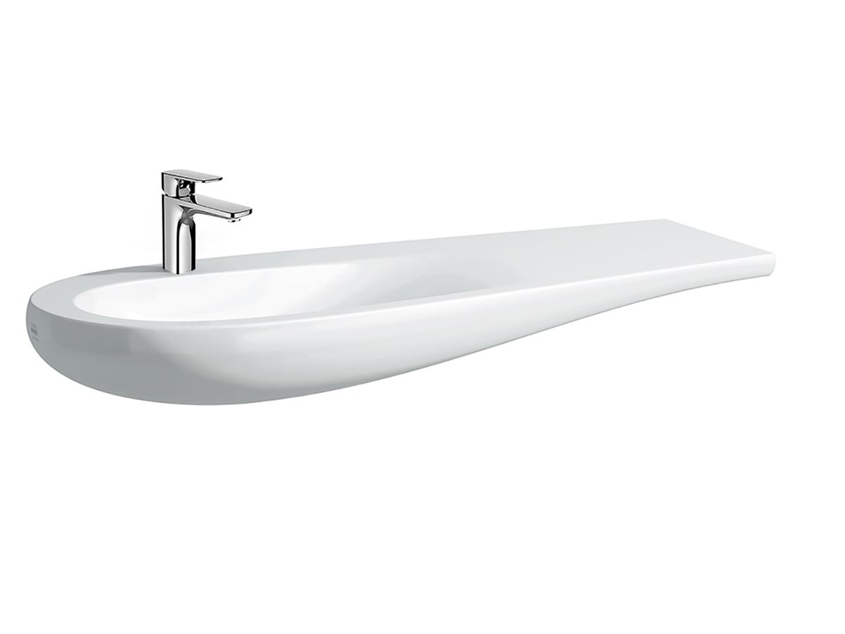 reece LAUFEN Alessi One Wall Basin Left Hand Basin with Fixing Kit 1 Taphole 1200mm